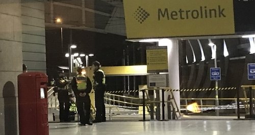 Metrolink stop knife attack Victoria station