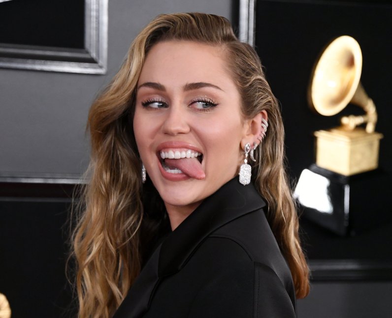 Miley Cyrus at the Grammys