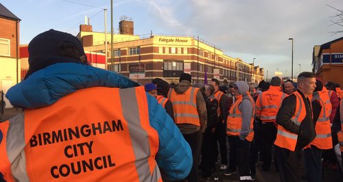 Birmingham Bin Strike Unite Union 