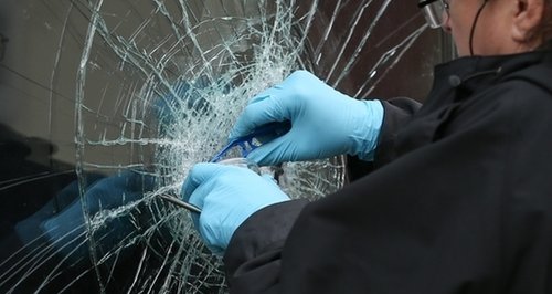 Birmingham Mosques damage smashed window March 201