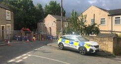Burns street in Burnley terror arrest