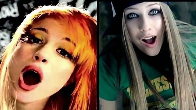 Hayley Williams and Avril Lavigne 