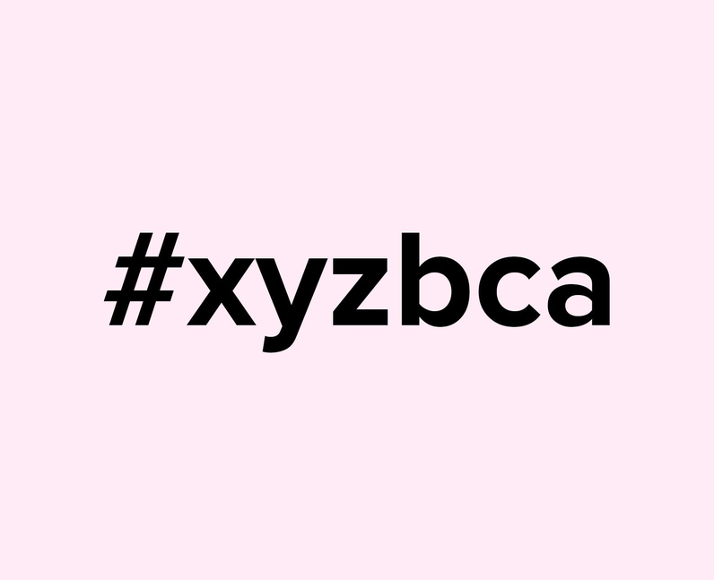 What does #xyzbca mean on TikTok?