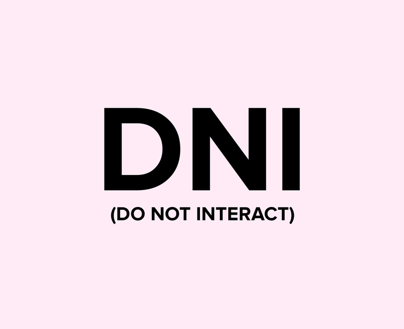 What does DNI mean on TikTok?