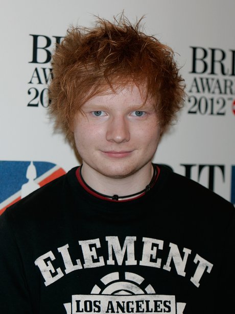 Ed Sheeran arrives at the 2012 BRIT Nomations