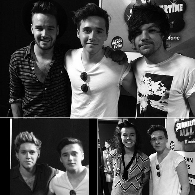 Brooklyn Beckham with One Direction